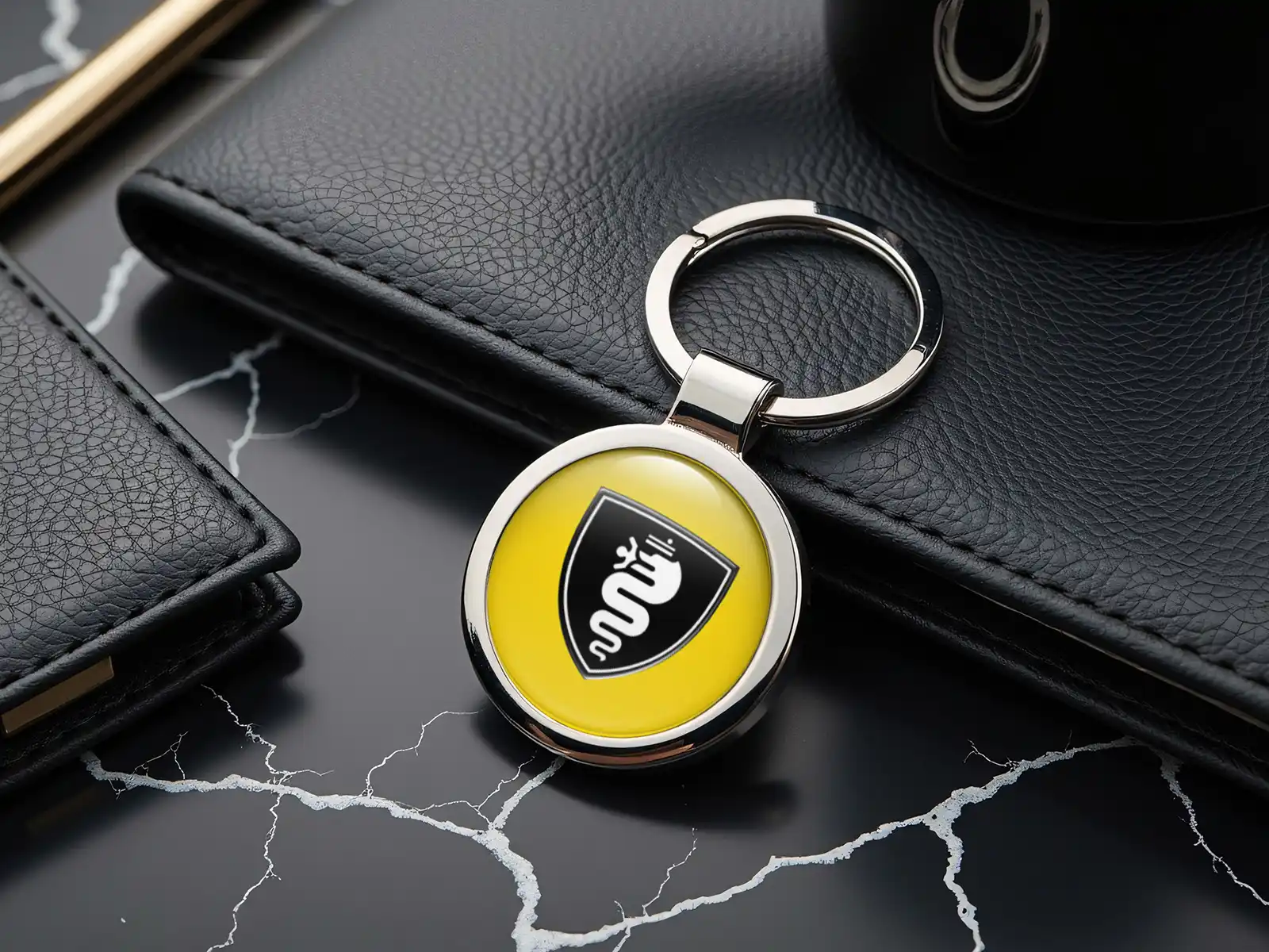 Alfa Romeo Support Porte-clés Finition Métallique Robuste